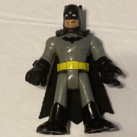 Imaginext DC Batman Smiling Gray Suit 3" Tall Figure 2015 Fisher Price Mattel - Picture 1 of 6